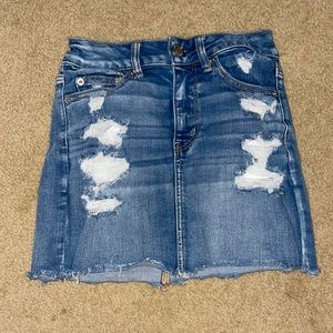 american eagle jean skirt